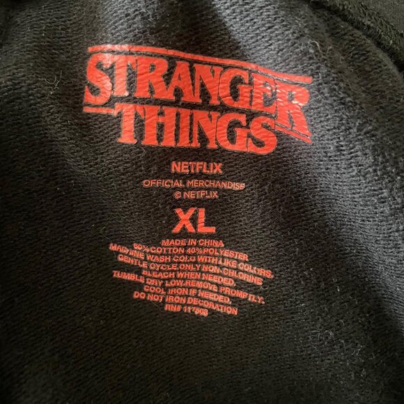 Stranger Things Netflix Official Black Women Sweatpants Joggers - Picture 2 of 2